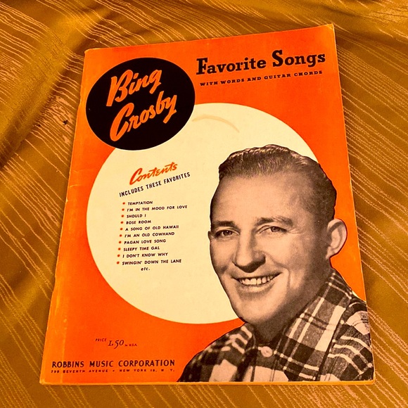 Vintage Bing Crosby Songbook With Cords - Picture 1 of 5